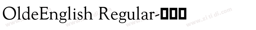 OldeEnglish Regular字体转换